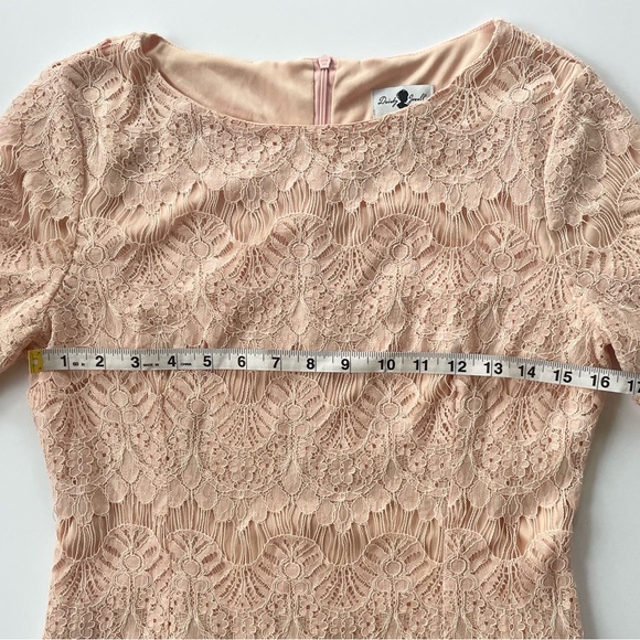 DAINTY JEWELL’S Pink Lace A-Line Midi Dress Size M Fairy Girlhoodcore Romantic - Picture 10 of 12